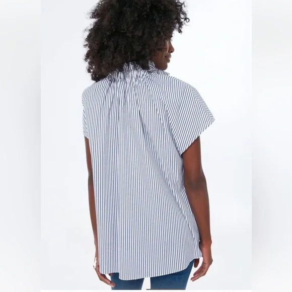 TUCKERNUCK POMANDER PLACE Blue Stripe Rae Blouse - Picture 8 of 12